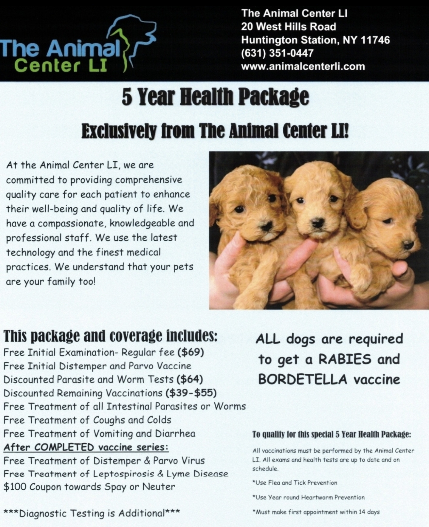 5 Year Health Package